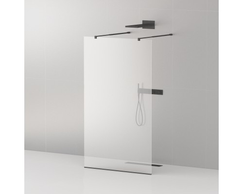 Душевая перегородка Cezares Liberta 140 LIBERTA-L-2-140-C-NERO Черный матовый