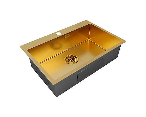 Кухонная мойка Paulmark Vast 75 PM217551-BG Брашированное золото