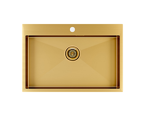 Кухонная мойка Paulmark Vast 75 PM217551-BG Брашированное золото