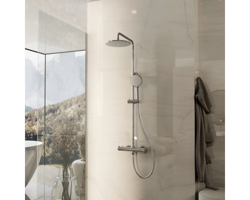 Душевая стойка Vincea Rondo VSFS-1R0CH без излива, хром