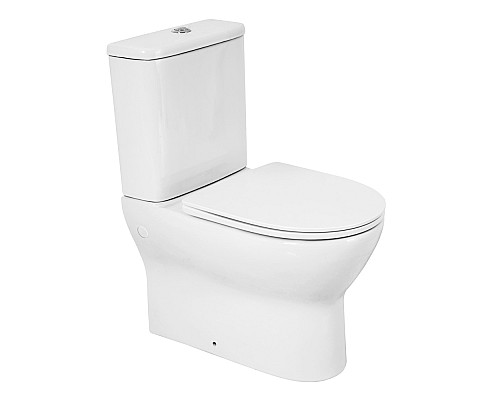 Унитаз компакт BelBagno Energia BB8134CPR/SC без бачка с сиденьем Микролифт Унитаз компакт BelBagno Energia BB8134CPR/SC без бачка с сиденьем Микролифт