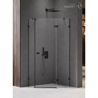 Душевое ограждение NEW TRENDY AVEXA BLACK R 100x80x200 черный