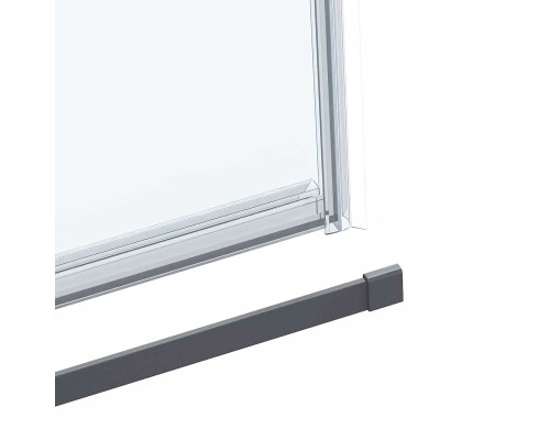 Душевая дверь Vincea Como Soft VDS-1CS110CLGM, 110, вороненая сталь, стекло прозрачное