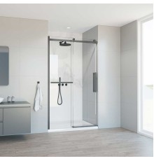 Душевая дверь Vincea Como Soft VDS-1CS110CLGM, 110, вороненая сталь, стекло прозрачное