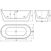 Ванна отдельностоящая Sancos Mimi 170x80 белая