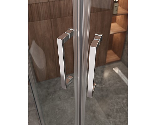 Душевой уголок Cezares Molveno 120x110 MOLVENO-RH-22-120/110-C-Cr-IV профиль Хром стекло прозрачное