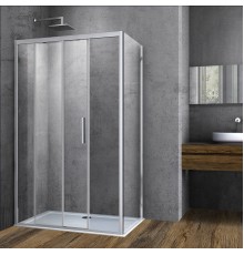 Душевой уголок Vincea Soft 1600x800 хром стекло прозрачное