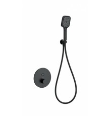 Смеситель для душа с термостатом встраиваемый Wonzon&Woghand, Черный матовый