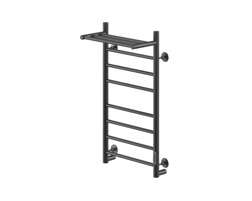 Электрический полотенцесушитель Ника Way-2 80/40 U с полкой Черный матовый