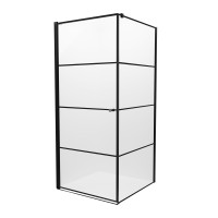 Душевое ограждение NEW TRENDY SUPERIA BLACK 90x90x195 L