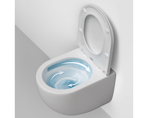 Подвесной унитаз Ceramicanova Metropol безободковый, смыв торнадо