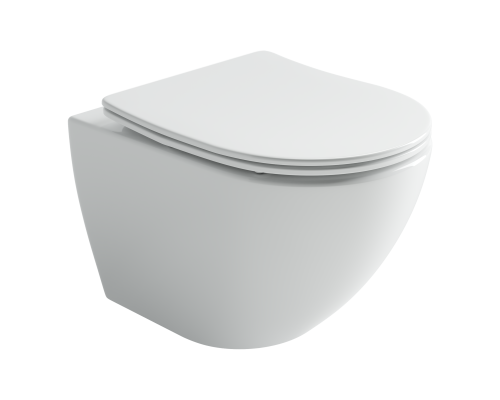 Подвесной унитаз Ceramicanova Metropol безободковый, смыв торнадо