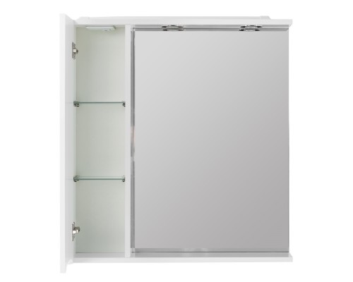 Зеркало со шкафом BelBagno MARINO-SPC-600/750-1A-BL-P-L 60 с подсветкой Bianco Lucido