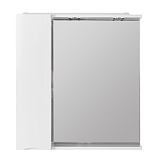 Зеркало со шкафом BelBagno MARINO-SPC-600/750-1A-BL-P-L 60 с подсветкой Bianco Lucido