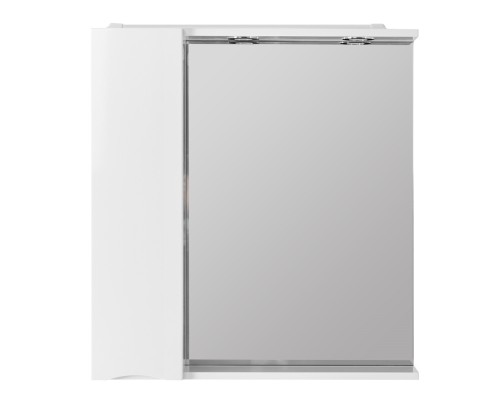 Зеркало со шкафом BelBagno MARINO-SPC-600/750-1A-BL-P-L 60 с подсветкой Bianco Lucido