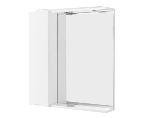 Зеркало со шкафом BelBagno MARINO-SPC-600/750-1A-BL-P-L 60 с подсветкой Bianco Lucido