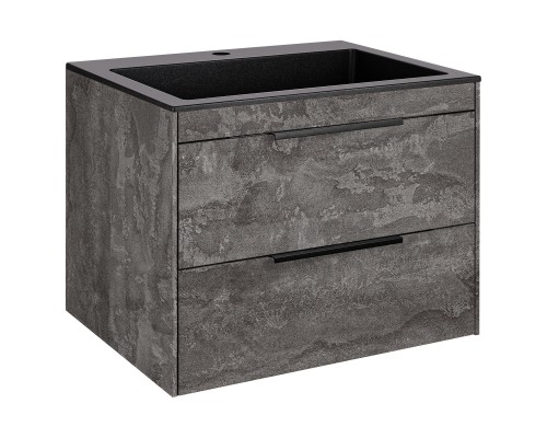 База под раковину Vincea Chiara 2D 600 подвесная 2 выкатных ящика Soft-close G.Stone