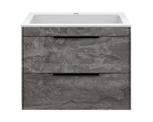 База под раковину Vincea Chiara 2D 600 подвесная 2 выкатных ящика Soft-close G.Stone