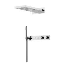 Душевой комплект с термостатом SANCOS Linn, с внутренней частью, хром, SC9023CH