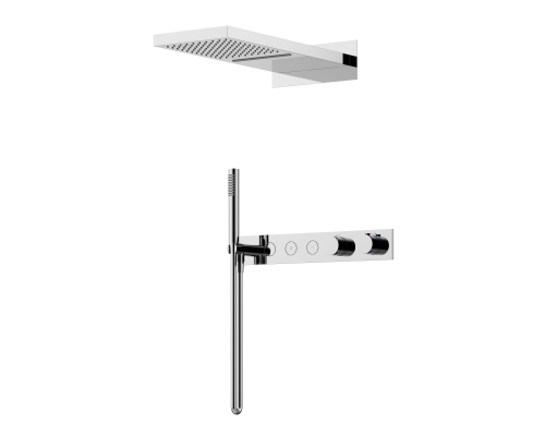 Душевой комплект с термостатом SANCOS Linn, с внутренней частью, хром, SC9023CH