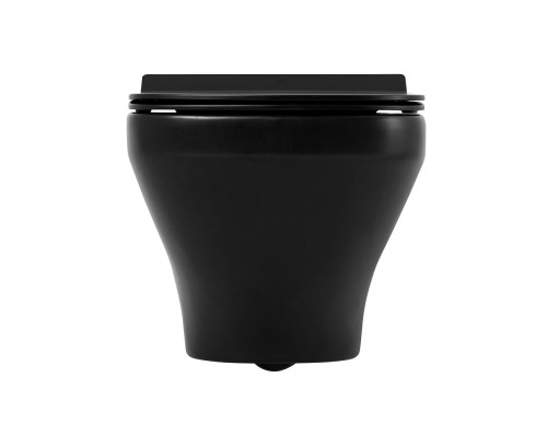 Унитаз BelBagno Sela BB3201CHR-MB/BB3201SC-MB подвесной Черный матовый с сиденьем Микролифт