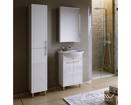 Зеркальный шкаф Alavann Vittoria 50-01 белый