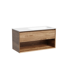 Тумба подвесная SANCOS Marmi правая, 995х445, c ящиком, дуб чарльстон MR1.0100RECH