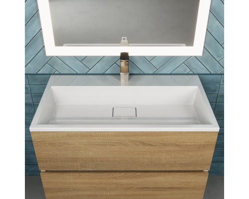 Раковина для ванной 80 см, Uperwood Barsa, белая глянцевая