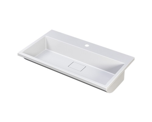 Раковина для ванной 80 см, Uperwood Barsa, белая глянцевая