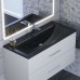 Раковина для ванной кварцевая Uperwood Foster Quartz 100х45,5х17,5, черная матовая, уголь