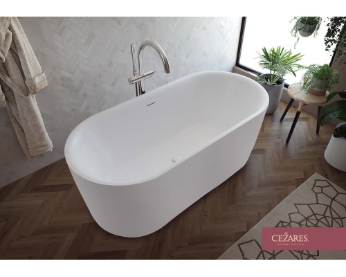 Акриловая ванна Cezares Metauro 180x80 METAURO-INT-Central-180-80-60-W-MATT Белая матовая без гидромассажа