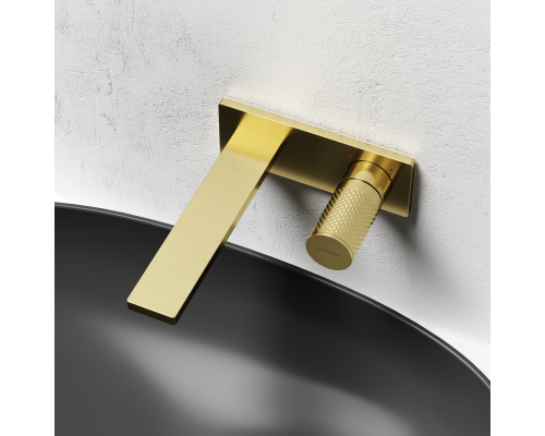 Смеситель для раковины SANCOS Nexus с внутренней частью, брашированное золото, SC9013BG