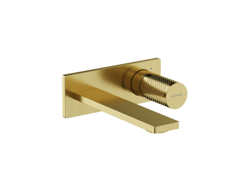 Смеситель для раковины SANCOS Nexus с внутренней частью, брашированное золото, SC9013BG