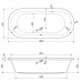 Акриловая ванна Cezares Metauro 180x80 Белая матовая без гидромассажа