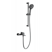 Смеситель для ванны с душевым гарнитуром Wonzon&Woghand, Темный графит