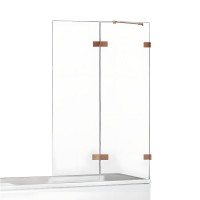Шторка для ванны NEW TRENDY AVEXA COPPER BRUSHED 110x150 R брашированная медь