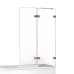 Шторка для ванны NEW TRENDY AVEXA COPPER BRUSHED 110x150 R брашированная медь