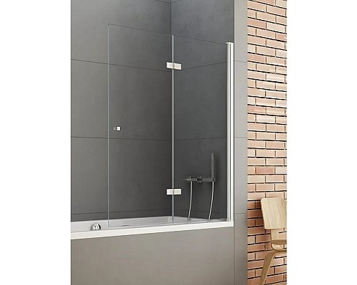 Шторка для ванны NEW TRENDY NEW SOLEO 100x140 P-0029 R хром Шторка для ванны NEW TRENDY NEW SOLEO 100x140 P-0029 R хром