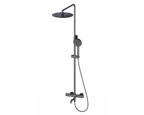 Душевая система с термостатом Wonzon&Woghand, Темный графит