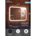 Зеркало Континент Bliss 800х700 с подсветкой с сенсорным выключателем с увеличительным зеркалом с подогревом с часами