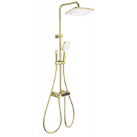 Душевая система с термостатом Wonzon&Woghand, Брашированное золото