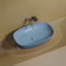 Чаша накладная овальная Ceramica Nova Element 60x38 Голубой Матовый