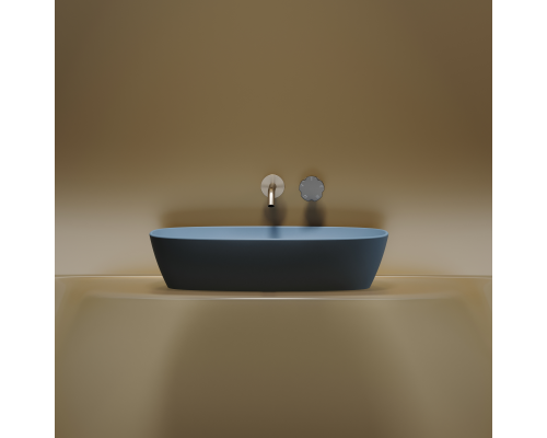 Чаша накладная овальная Ceramica Nova Element 60x38 Голубой Матовый