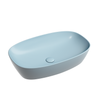 Чаша накладная овальная Ceramica Nova Element 60x38 Голубой Матовый