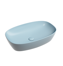 Чаша накладная овальная Ceramica Nova Element 60x38 Голубой Матовый