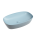 Чаша накладная овальная Ceramica Nova Element 60x38 Голубой Матовый