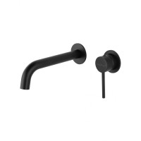 Смеситель для раковины встраиваемый Wonzon&Woghand STICK, Черный матовый WW-88869017-MB