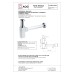 Квадратный сифон AQG СUADRADO 1”1/4 из латуни, хром
