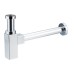 Квадратный сифон AQG СUADRADO 1”1/4 из латуни, хром