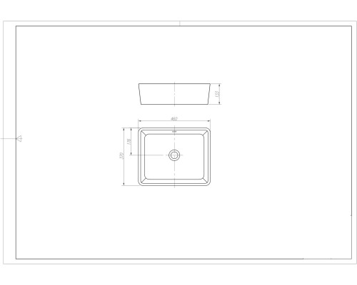 Раковина на столешницу Arrow AP439E белый